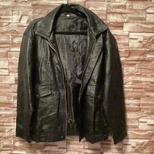 Black unbranded Leather Jacket M